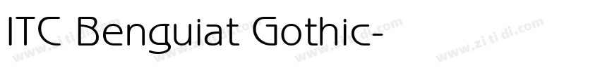 ITC Benguiat Gothic字体转换